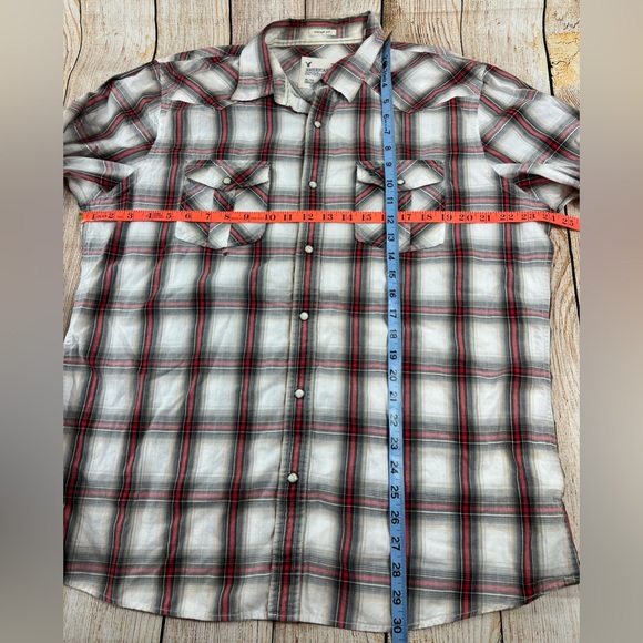 Mens American Eagle Outfitters Vintage Fit Plaid Button Shirt size XL - Picture 4 of 5